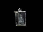 Pre-9/11 Twin Towers Statue of Liberty New York Skyline 3D Laser Etched NEW!
