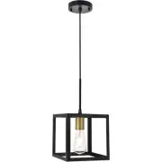 Living District LD4063D8BRB Resolute Pendant Brass and Black