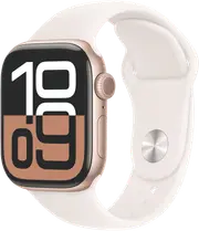 Apple Watch Series 10 GPS 42mm Rose Gold Aluminium - Light Blush Sport Band - S/M