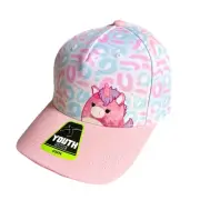 Squishmallows Lola the Unicorn Girls Youth Hat Ball Cap Cheetah One Size New