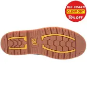 Caterpillar Powerplant GYW Mens Premium Safety Workwear Boots Brown