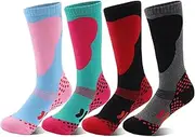 [Azarxis] Kid Ski Socks Christmas Thick Warm Thermal Children Long Knee Snow Socks for Boy Girl Skating Skiing Snoboarding