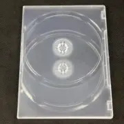 20 X CD DVD Disc Slim Twofold Case Blank Replacement Cover Plastic Clear Box 7mm
