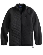 Men's Apt. 9 Black modern- Fit Sherpa Lined Multimedia Jacket