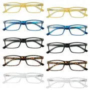 10 Pack Retro Spring Hinges Reading Glasses for Men Women Classic Readers +1.75