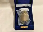 Mini Chestnut Bronze Miniature Keepsake Cremation Urn w/ Decorative Box - NEW