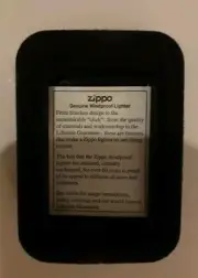 Zippo Lighter Harley Davidson Black With Case Brand New