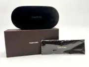 Tom Ford Velvet Sunglasses Case, Box, Cleaning Cloth Brown New Authentic