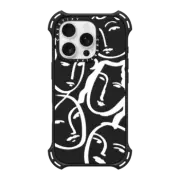 iPhone 16 Pro Bounce Case MagSafe Compatible Liney Ladies White