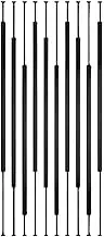 Paravent 5/8/10pcs Divider Screen, Freestanding Partition Wall Privacy Screen Column for Living Room, Bedroom and Office Decor Column, Metal Slats(5pcs,285cm/112in/9.35ft)