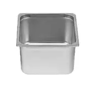 Thunder Group 1/2 Size 24 Gauge 6" Deep Stainless Steel Anti Jam Steam Pan