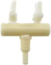 Acoeitl Plastic Aquarium 2 Outlet Ways Air Flow Pump Control Distributor Tubing Splitter Lever Control Valve White Precise Adjust Pressure Distribute Air Well Calm Flow No Leak Handy Place 1Pcs