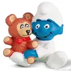 NEW SCHLEICH 20205 Favourites SMURF BABY WITH TEDDY - RARE RETIRED Smurfs