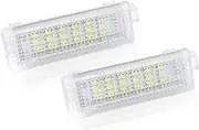2pcs LED Courtesy Door Footwell Interior Trunk Luggage Light Lamps, for BMW, E90 E91 E92 E93 E60 E70 E82 E87 X1 X3 X5 X6 F10, for Mini, Car Footwell Light