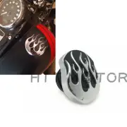 Vented Fuel Cap For Harley XL & Big Twin Gas Tank Cap 84-15 Black Flame Gas Cap