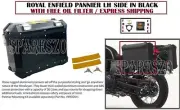 Royal Enfield Pannier LH Side Black For Himalayan & Scram With Free Oil Filter (for: Royal Enfield)