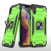MCC Shockproof iPhone Xs Max Heavy Duty Case Cover Tough Apple Ring XsMax [Green]