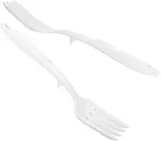 Ciieeo Multi-use Silicone Forks Set Long Handle Serving Forks for Pasta Noodles Meat Non-Slip Heatproof Forks