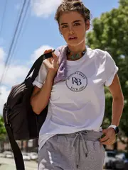 Women's Workout Tops & Sports Bras . Running Bare Activewear Tops - Totem Core Tee