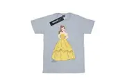 Beauty And The Beast Girls Belle Cotton T-Shirt (Sports Grey) - UTBI663