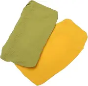 Kisangel 2 pcs Washable Changing Pad Removable Changing Table Pad Sheet for Newborns Cozy Practical Design Mustard