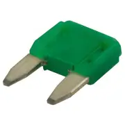 Tectran 41184 Multi Purpose Fuse Mini Fast Acting Blade, Green, Rated For 32