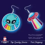 Spaceship & Alien Earrings