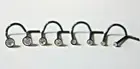 1.5 2.5 3mm Zircon Gem Nose Stud Black L Shape Bent Bar Bone Ring Screw Piercing