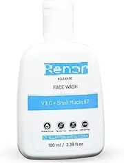 Rennone Snail Mucin and Vitamin C Face Wash | Paraben and Sulphate Free Hydrating Facewash | Facewash for All Skin 100 ml