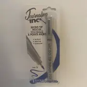 Journaling Inc Micro Tip Brush Pens, 1-ct Blue Ink Archival Ink NO Bleed U.S.A.