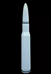 WHITE 50 CALIBER BULLET SHORT SCREW IN STUBBY ANTENNA FOR 97-20 FORD F150 F250 (for: Ford)