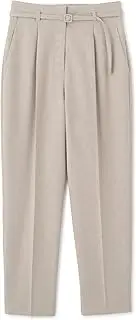 NATURAL BEAUTY BASIC(ナチュラルビューティーベーシック) Women's Dry Shark Skin Set Up Tapered Pants Casual Pants