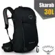 【美國 OSPREY】新款 Skarab 30 登山健行雙肩後背包30L.附2.5L水袋/水袋隔間+磁吸式胸帶/超輕量抗撕裂尼龍布料_黑 Q