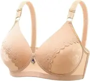 [Generic] Compression Bra for Women Plus Size Comfort Soft Bras Supportive Bralettes Cute Strong Support Sports Bra with Back Support