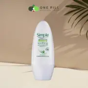 6 X Simple Soothing Anti Perspirant Deodorant Kind Skin Roll-On 50ml-Fast Ship