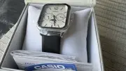 Casio MTP-M305L-7A Moonphase Quartz Men's Watch - Silver
