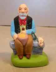 NEW MAN with THE AÏOLI , 4 cm Santons Didier