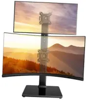 Monitor Stand, Dual Monitor Mount for Two 13-40 inch Screens, Vertical