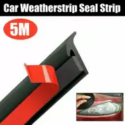 5M T-Shape Rubber Car Door Sealing Strip Hood Trunk Edge Seal Weatherstrip Trims (for: Peugeot)