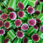 Watermelon Rock Candy Hard Boiled Lollies Bulk Bag 1KG #113