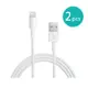 【2入組】APPLE適用 Lightning 8pin 電源連接傳輸線 1M (密封袋裝)