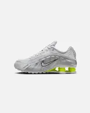 [Nike] Nike Women's Shox R4 White/white-metallic Silver - Size 5 5 White/White-met