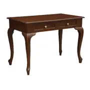 CT Queen Ann Solid Timber 2 Drawer Desk