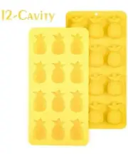 Lot of 7 x ! Pineapple Silicone Chocolate Molds Tropical Candy Molds Gummy
