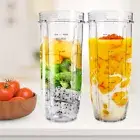 2X 32OZ Replacement Cups Fits For Nutri Ninja Blender Auto iQ 900w 1000w 1500w