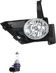 Fog Lamp Assembly Front Bumper Anti Fog Light Compatible for Honda CRV RD5 RD7 2005 2006 2.0L 2.4L 33951-S9A-J01 33901-SPA-H02(Left With Halogen)