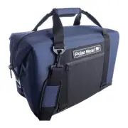 POLAR BEAR COOLERS 24 Pack Original Navy Nylon Soft Cooler (PB241)