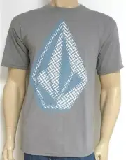 Volcom Opy Stone Tee Mens Gray Cotton Blend T-Shirt New NWT
