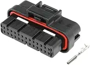 BIZOCA 26/34/60Pin AMP Superseal 1.0mm Series PCB Mount Header Auto Waterproof Connector 3-1437290-7 9-6437287-8 4-1437290-0 6437287-1(Khaki)