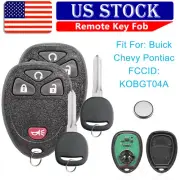 2 Replacement For 2006 - 2011 Chevrolet HHR Keyless Entry Remote Fob + Key